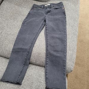 Levi's high rise ankle straight- size 10-12 years